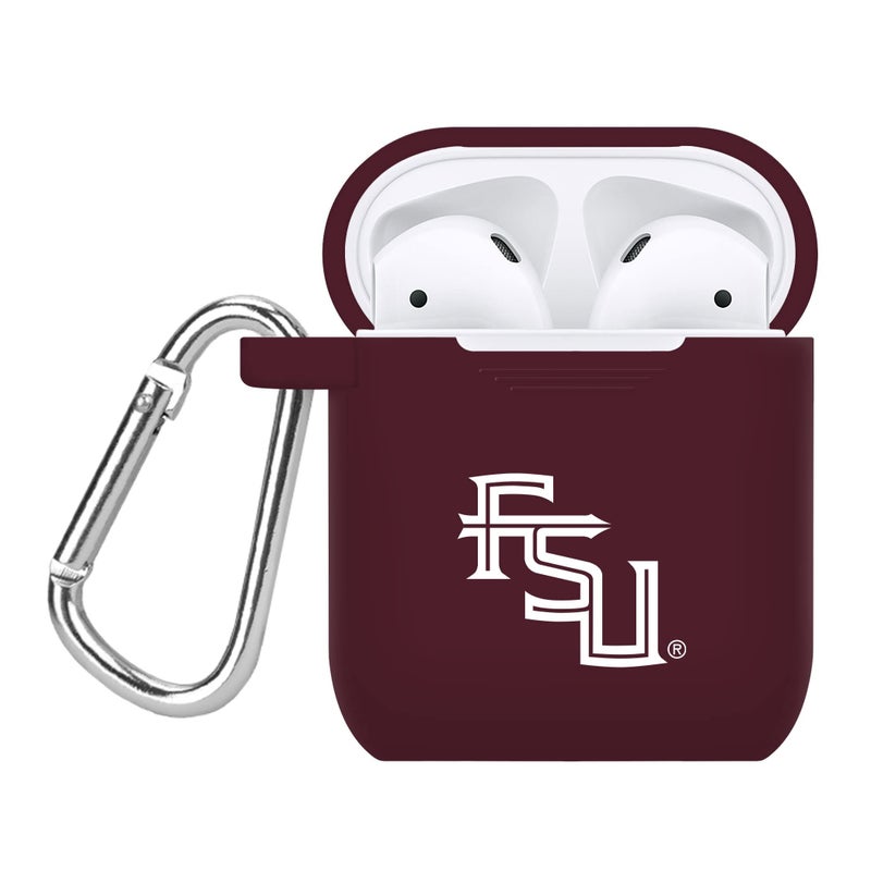 AFFINITY BANDS Florida State Seminoles Silicone Case Cover Compatible with Apple AirPods Gen 1 & 2 (Maroon) - Image 1